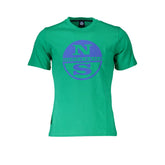 North Sails Green Cotton Men T-Shirt -   -  North Sails.